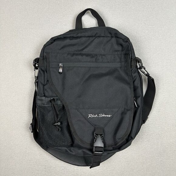 Rick Steves Veloce Backpack Shoulder Bag Black Spruce Carry On Travel EUC - Picture 1 of 4